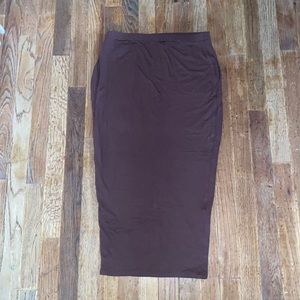 Missguided Mocha maxi skirt